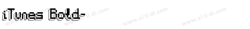 iTunes Bold字体转换